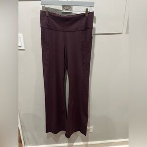 Fabletics Oasis PureLuxe HighWaisted Kick Flare Pants Purple Wine Sz XXL/1X New